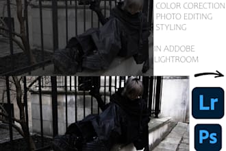 do photo editing, culling and lightroom photo editing