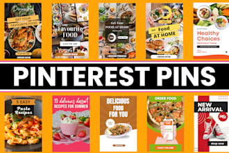 design creative pinterest pins or ads for product marketing