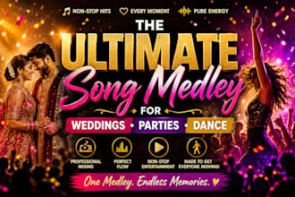 create the ultimate song medley for weddings parties and dance