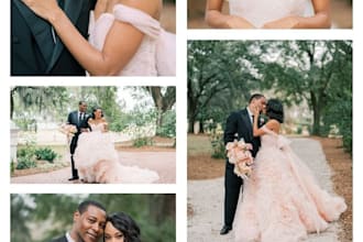 do professional wedding and event photo editing in photoshop and lightroom