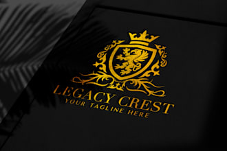 design luxury family crest, emblem and badge logo
