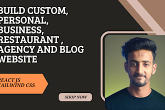 build custom business, restaurant, agency and blog website