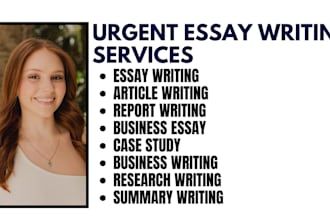 do urgent essay writing as a writing expert