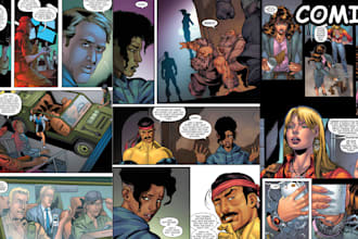 draw detailed nsfw comics, comic page comic book cover graphics novel comic art