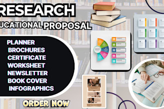 design educational materials, worksheets, infographics etc