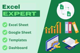 do excel graphs, charts, data cleaning and PDF to excel