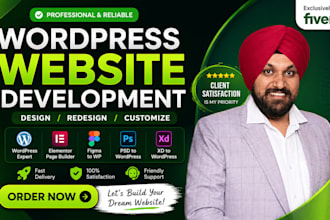 build wordpress website with complete website seo optimization