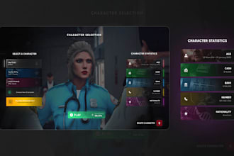 design game app UI UX, fivem ui script, fivem weapon, fivem gang, fivem server