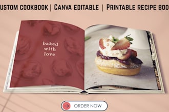 do cookbook canva ebook printable family cookbook editable recipe book