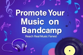 promote your soundcloud bandcamp track to a targeted audience for organic growth