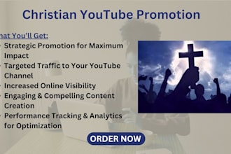 promote your christian youtube channel to gospel music promotion video marketing