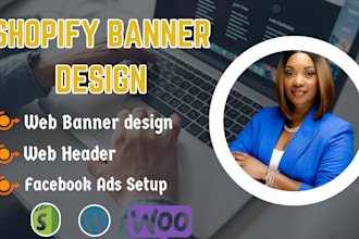 design professionally shopify banner for your store