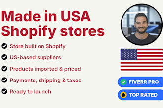build a made in usa shopify store with american suppliers and dropshipping