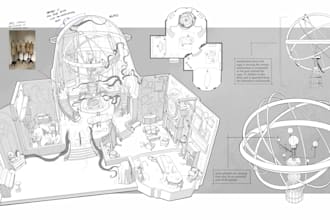 design 2d environment or interior concept art
