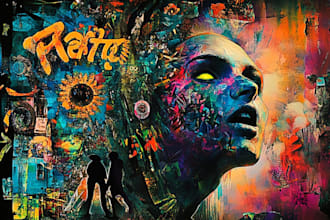 make cover art, surreal art, photo collage, psychedelic art