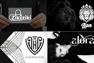 do modern minimalist letter and monogram logo design