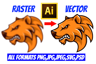 manual vector tracing,fix,modify,redo,resize,raster logo