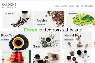 design private label coffee shopify wine store beverages website grocery store