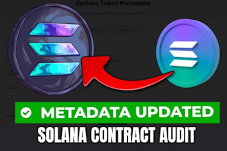 update token metadata solana contract audit add metadata on trust wallet