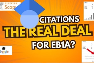 do recommendable google scholar citations for eb1a eb2 niw green card visa