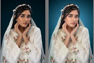 do professional photo color grading and edits