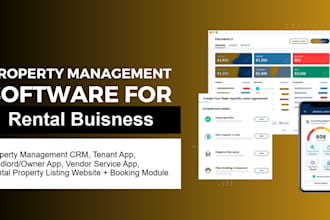 build property management CRM with maintenance, work order, vendor, tenant app