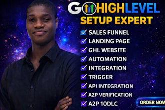 create gohighlevel website, gohighlevel landing page, and sales funnel