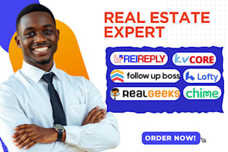 setup real estate CRM lofty kvcore rei reply follow up boss chime idx website