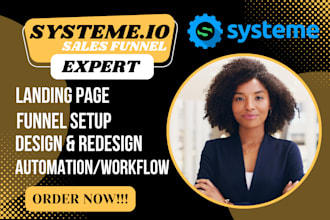 build systeme io sales funnel funnelish and thrivecart with landing page