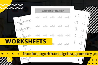 create mathematical worksheets for teaching or learning