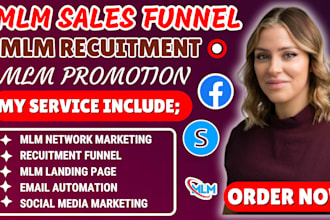 promote mlm sales funnel, mlm recruitment funnel, mlm promotion, mlm leads