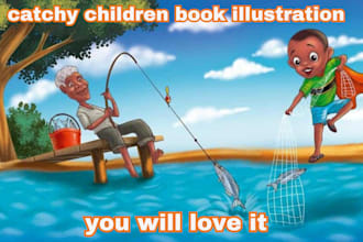 create children storybook illustration, beta reader, children book cover
