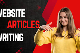write well researched website articles, good SEO