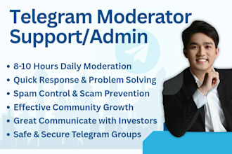 be your telegram moderator for active group engagement