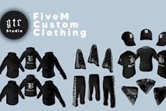 build custom fivem clothings, mc kuttes both patch,fivem eup biker vest police