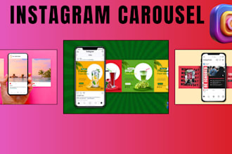 design a professional instagram post or carousel social media flyers