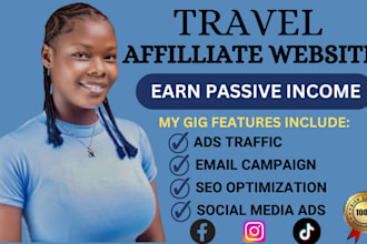 build a profitable travel affiliate website for passive income