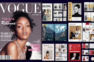 do attractive magazine layout or design catalog, booklet, brochure or newsletter