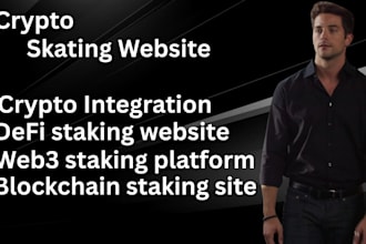 design code develop cryptostacking web3 dapp website with contact integration