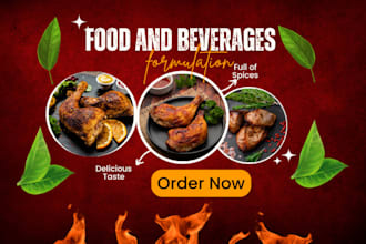 formulate beverage, juice, smoothie and soft drink, energy drink, food recipe