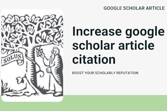 increase google scholar citation, researchgate, scopus, backdated citations