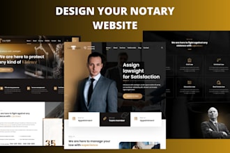 do notary website notary landing page lawyer website attorney, law firm website