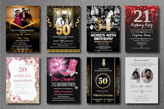 design invitation for save the date, birthday invitation, wedding invitation