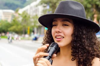 be your spanish female singer and lead vocalist for your song lyrics and beat