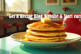make a automated recipe blog website using script