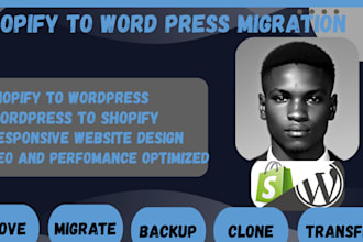 move, backup, transfer or migrate shopify to wordpress website design