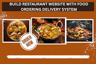build restaurant website with food ordering delivery system
