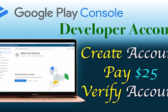 create google play console developer account for your apps