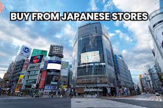 be your japan personal shopper and visit local stores to buy products