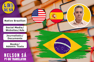 professionally translate your text in brazilian portuguese